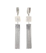 Удлиненные серьги с барочным жемчугом