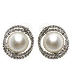 Сияние кристаллов серебро с жемчужиной