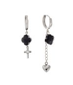 Серьги готик серебро