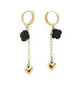 Серьги готик золото